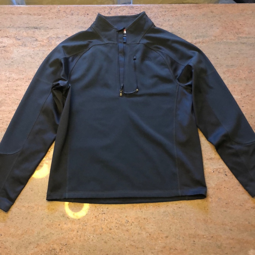 North Face black quarter zip jacket medium